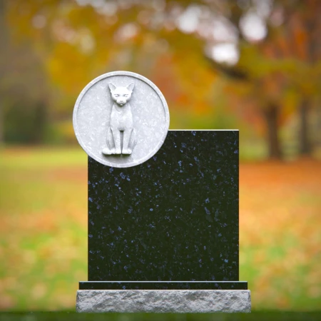 carved cat monument that reflects deep connection for memorials