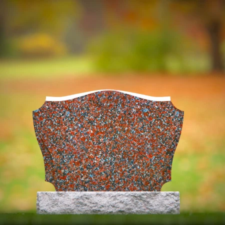 1747 - Ornamentada Lápida Conmemorativa de Granito - Un Duradero Tributo de Elegancia