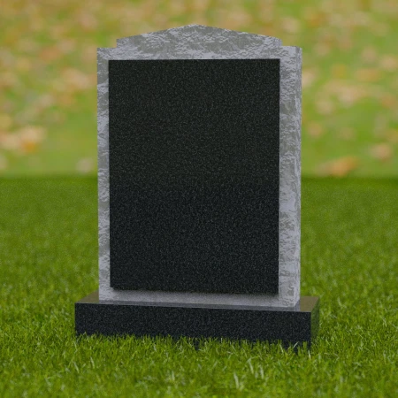 1691 - Rustikale Gedenkstele mit texturierten Kanten - Eine Hommage an die ewige Erinnerung