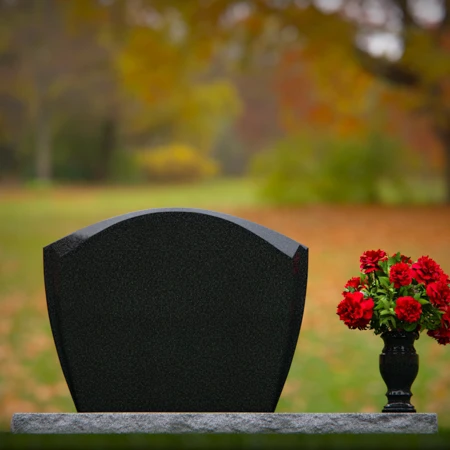 Classic arched granite headstones designed for a timeless memorial.