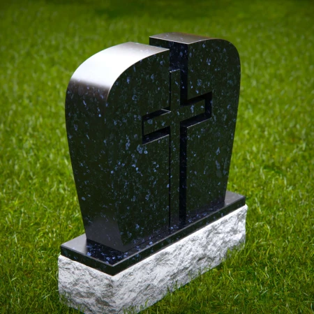 1748 - Split Cross Memorial Headstone – A Symbol of Faith and Unity