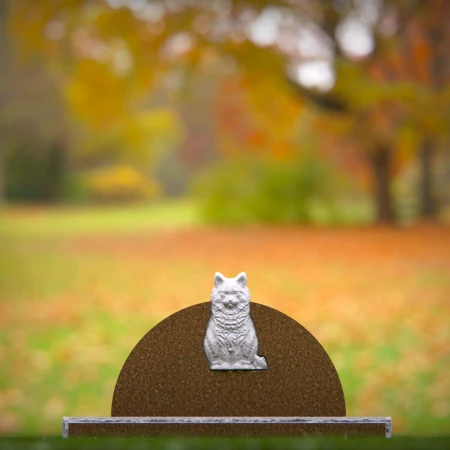 delicate carving capturing a cat's gentle spirit for memorials