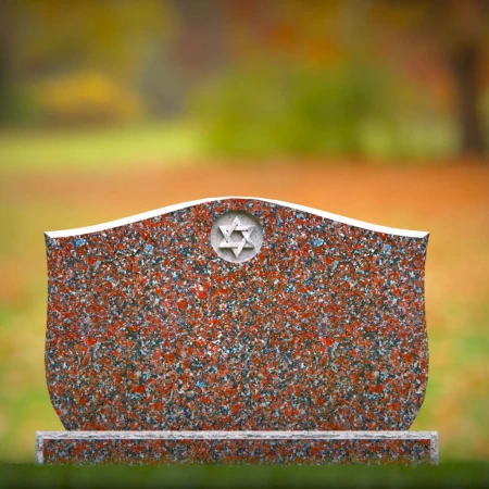 Traditional tombstones elevated with symmetry and spiritual storytelling