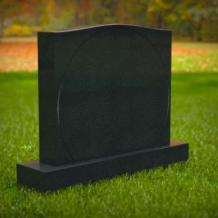 1610 - Minimalistisches Denkmal Grabstein mit subtiler kreisförmiger Gravur