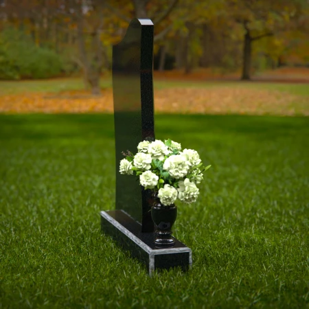 Elegant granite headstones featuring a wave motif design for timeless memorials.