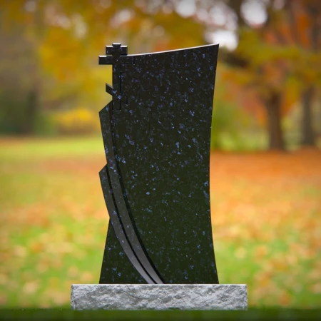 modern headstone with sleek cross accent for spiritual tribute for headstone near me