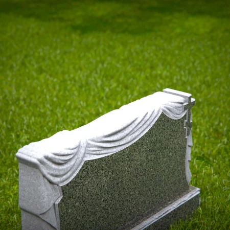 engraved tribute expressing eternity with cross and veil for headstone prices