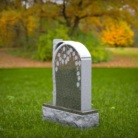 Nature’s mourning tree becomes a focal point in these headstone near me