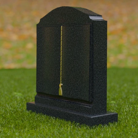 1671 - Elegante Lápida Conmemorativa con Detalles en Oro - Un Tributo Duradero