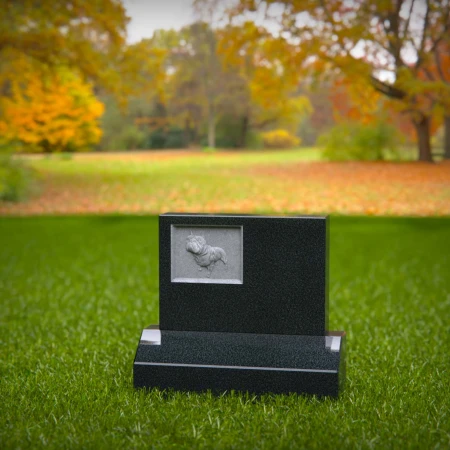 engraved dog headstone for peaceful remembrance for memorials