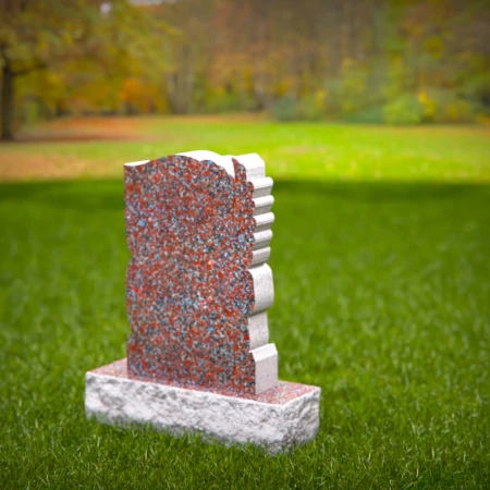 angel statue carved in granite for sacred tribute for grave markers