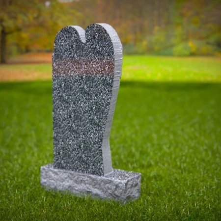Artisan-crafted angel expresses warmth and memory in headstone near me