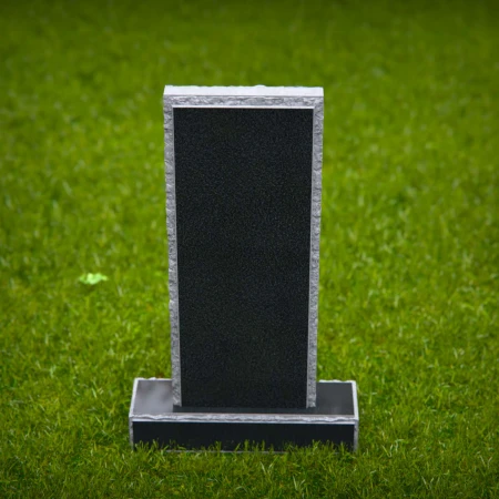 1873 - Modern Minimalist Headstone on Grass Lawn