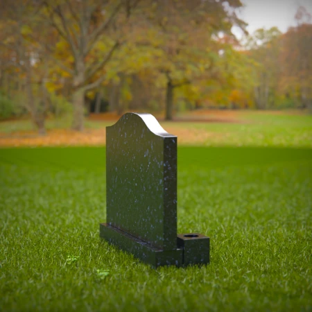 Twin-panel tombstones that honor unity and everlasting devotion