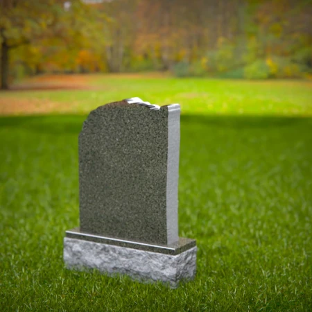 carved granite memorial inspired by natural growth and grace for headstones