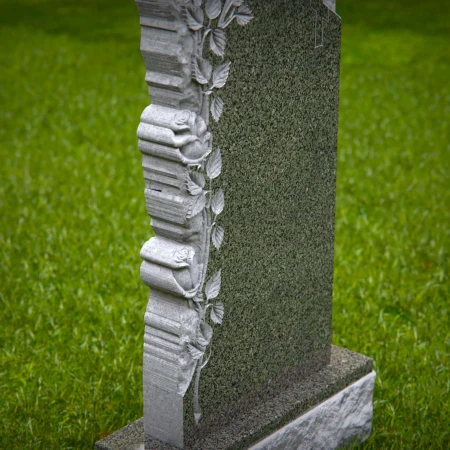 Each piece shaped by floral beauty and spiritual reverence in headstones