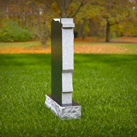 Crafted cross and cloth motif elevates symbolic memorials
