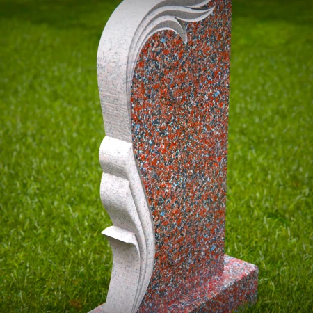 sleek memorial with engraved lines of calm remembrance for headstones