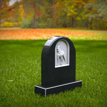 memorial stone capturing the power and spirit of a horse for tombstones