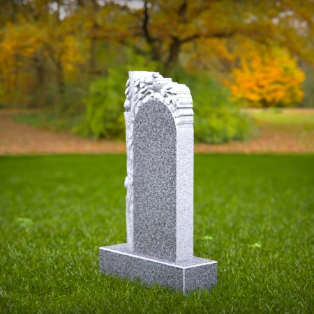 Organic shapes carved with intention express memory in headstone prices