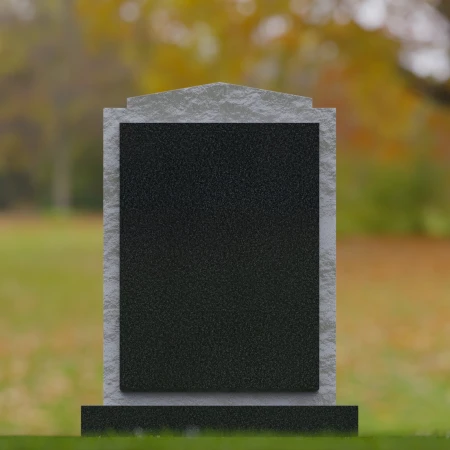 1691 - Rustikale Gedenkstele mit texturierten Kanten - Eine Hommage an die ewige Erinnerung