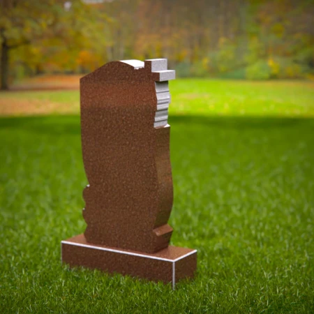 Rose and cross tribute carved with love into these headstone prices