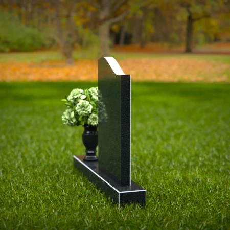 Graceful curved headstones designed with elegant contours and timeless tribute.