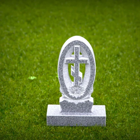 engraved Orthodox monument reflecting faith and peace for grave markers