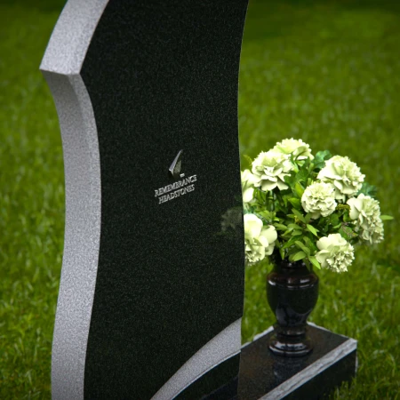 Modern curved headstones with elegant design for graceful memorials.