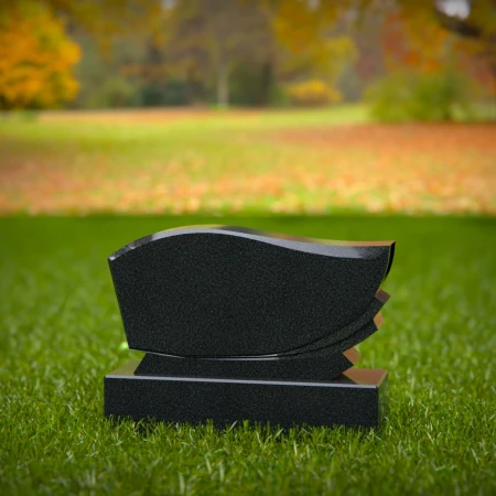 1942 - Modern Sloped Memorial Headstone – Elegant Tribute in Stone