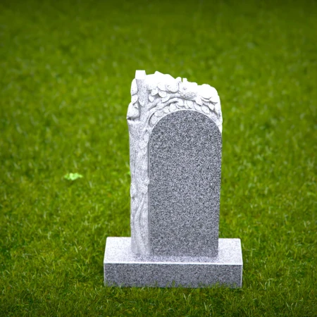 Organic shapes carved with intention express memory in headstone prices