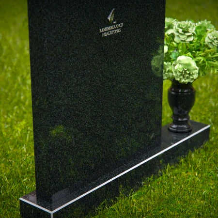 Timeless upright headstones with rounded top for elegant tribute.