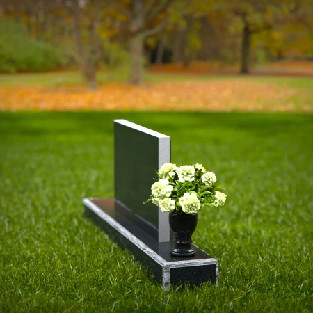 Modern rectangular granite headstones crafted for lasting tribute.