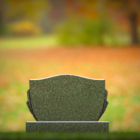 1940 - Elegant Curved-Top Memorial Headstone – Classic and Refined