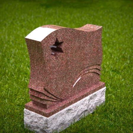 Curved grave markers for lasting impressions and graceful sorrow