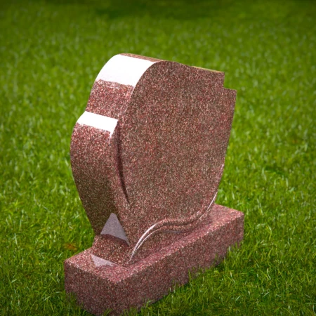 1761 - Artistic Layered Memorial Headstone – A Symbol of Elegance and Remembrance