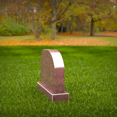 deeply personal headstone with sculpted dog detail for headstones