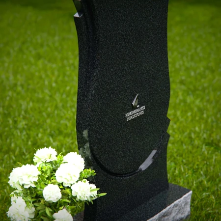 Elegant curved granite headstones crafted for timeless tribute.
