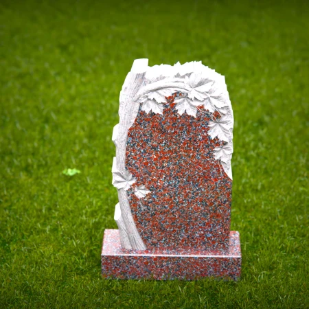 Leafy elegance meets sculptural depth in these headstone prices