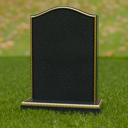 1700 - Lápida Conmemorativa Clásica con Detalles Elegantes en el Borde