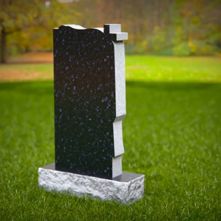 Crafted cross and cloth motif elevates symbolic memorials