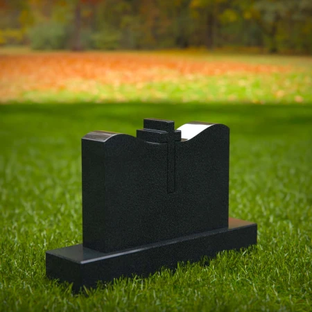 Traditional tombstones elevated with symmetry and spiritual storytelling