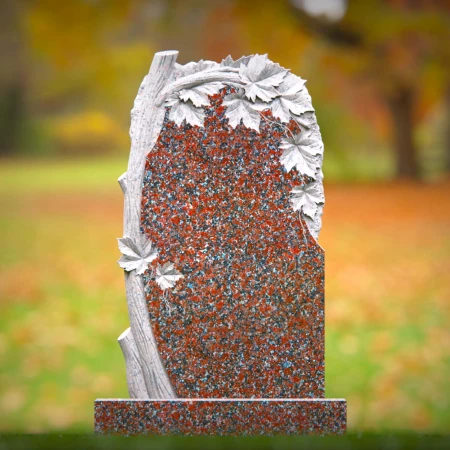 Leafy elegance meets sculptural depth in these headstone prices