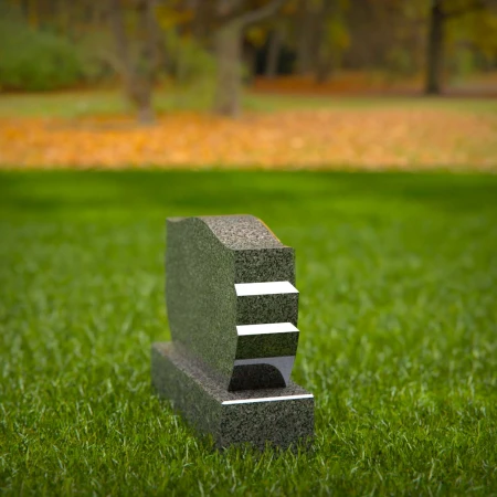 1940 - Elegant Curved-Top Memorial Headstone – Classic and Refined