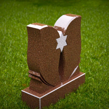 Elevated headstone designs balanced between grace and might