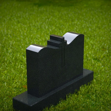 Traditional tombstones elevated with symmetry and spiritual storytelling