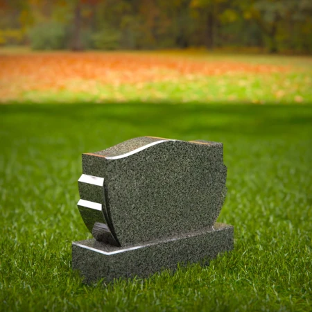 1940 - Elegant Curved-Top Memorial Headstone – Classic and Refined