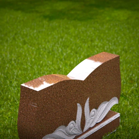 Elegant storytelling carved into this open book headstone prices