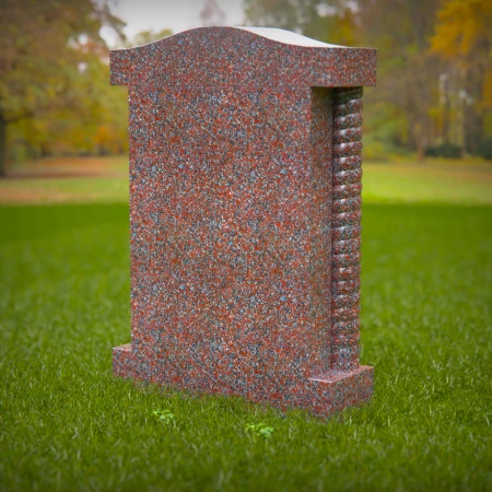 Custom tombstones with cross-carved panels — elegant tribute with spiritual grace