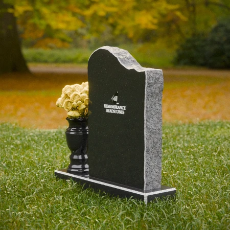 1852 - Natural Edge Upright Headstone